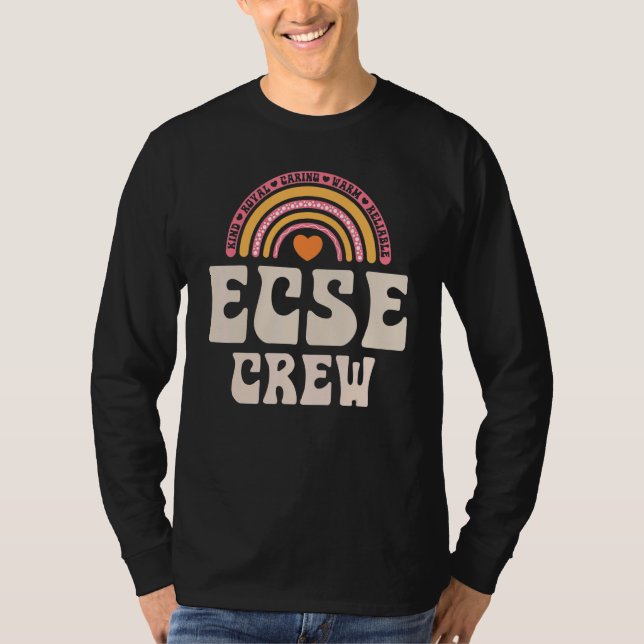 SPED Teacher ECSE Crew Early Childhood Special Edu T-Shirt (Front)