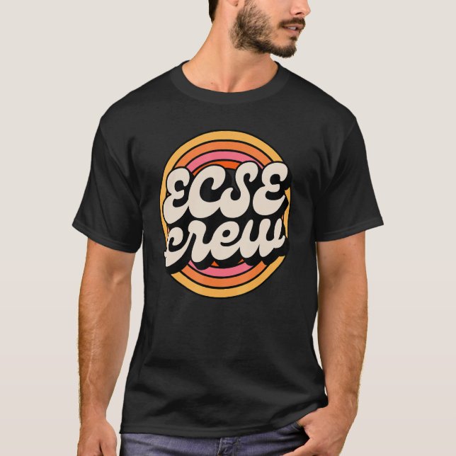 SPED Teacher ECSE Crew Early Childhood Special Edu T-Shirt (Front)
