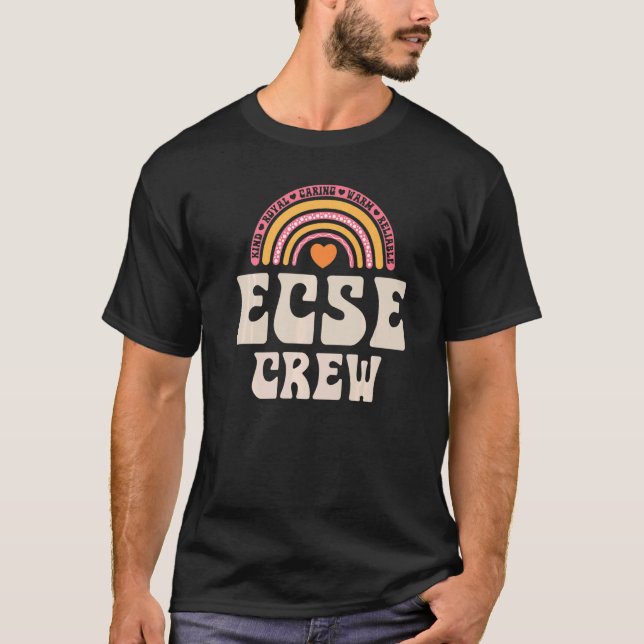 SPED Teacher ECSE Crew Early Childhood Special Edu T-Shirt (Front)