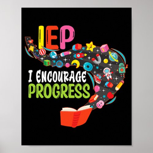 SPED Teacher IEP I Encourage Progress  Poster