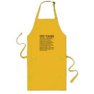 Sped teacher long apron