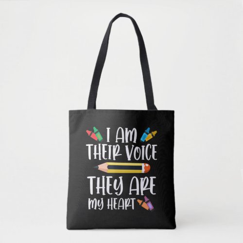 Sped Teacher Special Education Kids Back to School Tote Bag