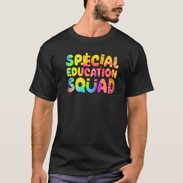 SPED Teacher Special Education Squad Women Tie Dye T-Shirt (Front)