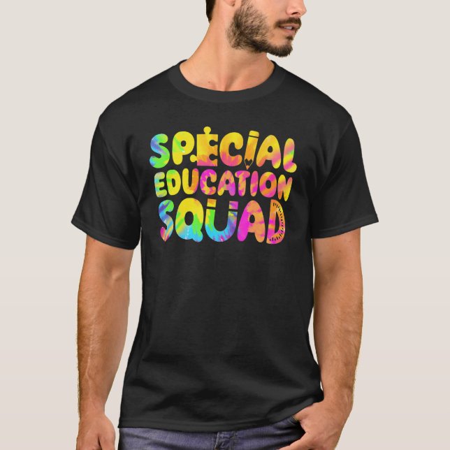 SPED Teacher Special Education Squad Women Tie Dye T-Shirt (Front)