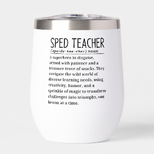 Sped teacher thermal wine tumbler