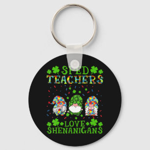 SPED Teachers Love Shenanigans Autism Awareness St Keychain