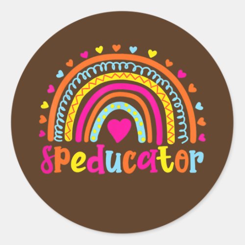 Speducator Special Education Teacher Sped Ed  Classic Round Sticker