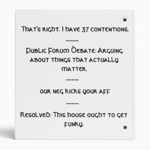 Speech and Debate Quote Binder