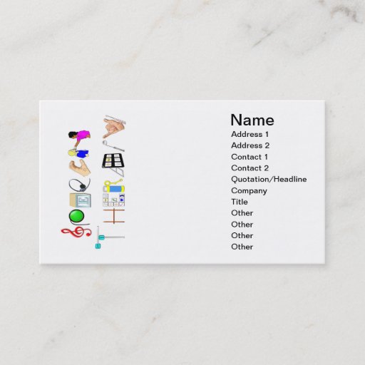 Customizable Speech at Work Business Card