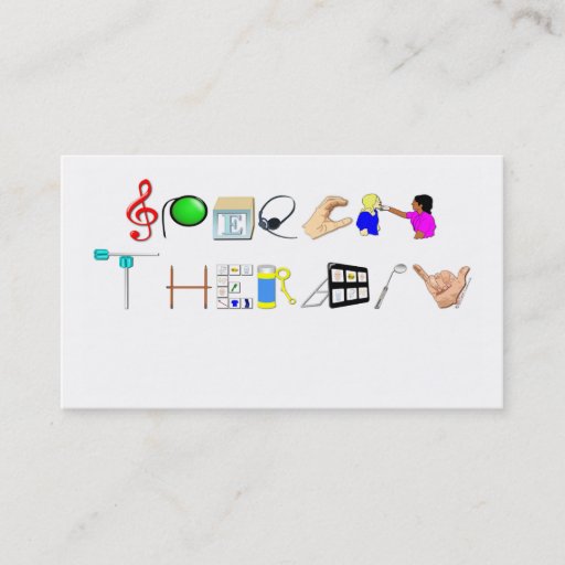 Customizable Speech at Work Business Card