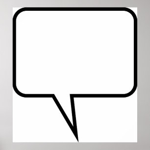 Speech Balloon Poster