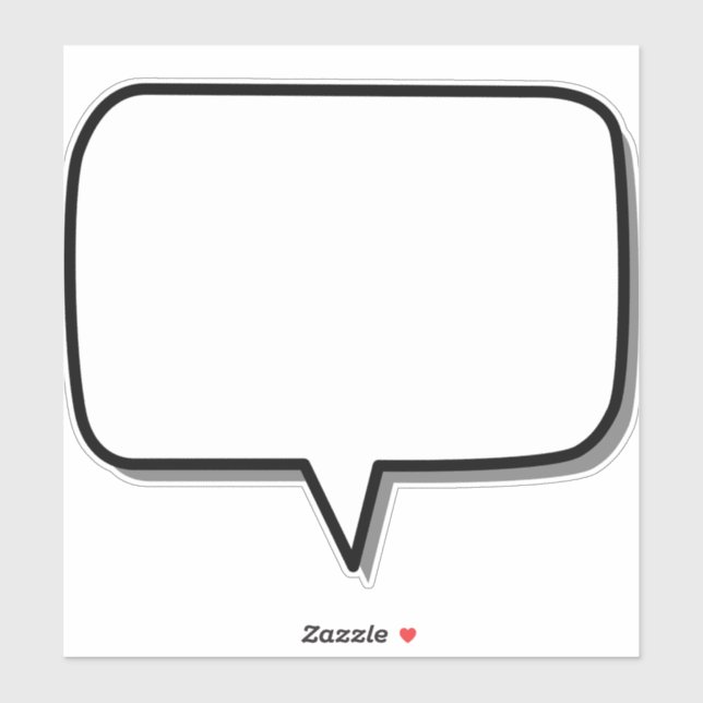 speech-box-rectangle-shape-message sticker (Sheet)