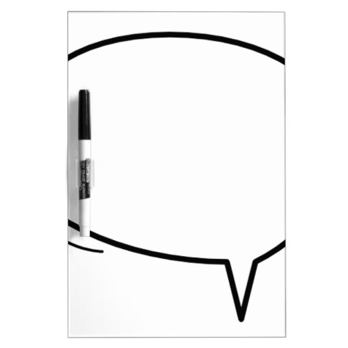 Speech Bubble _ add your own text Dry Erase Board