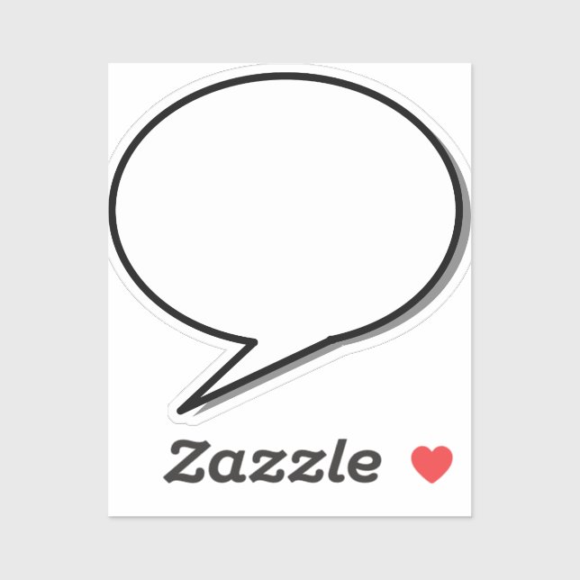 speech-bubble-arrow-ellipse-shape sticker (Sheet)