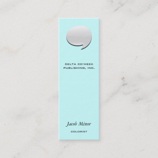 Customizable Speech Bubble Card [3d] Business Cards