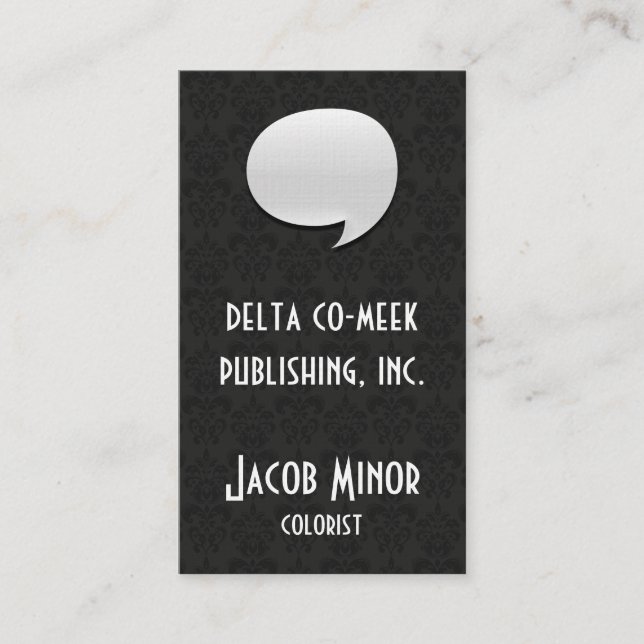 Speech Bubble Card [3d] (Front)