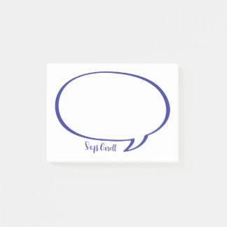 Speech Bubble Comic Personalized Notes