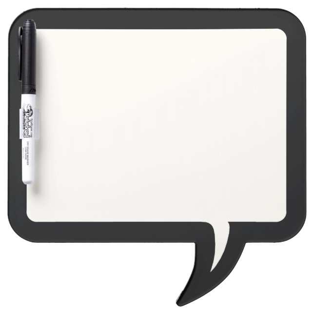 Speech Bubble Dry Erase Marker Board w/Pen (Front)