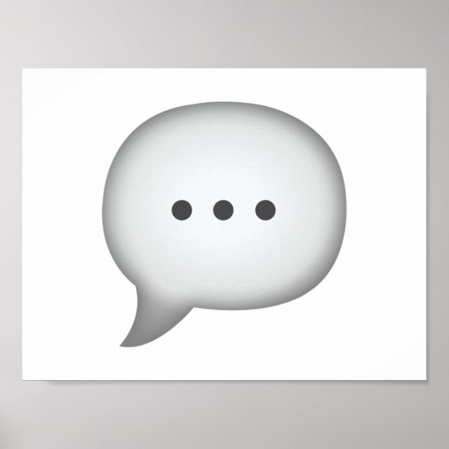 Speech Bubble - Emoji Poster (Front)