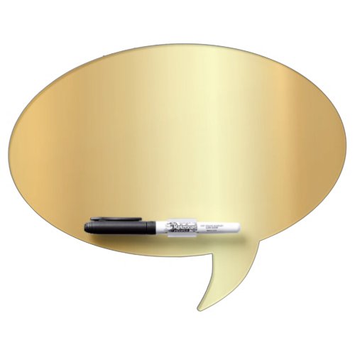 Speech Bubble Glamour Gold Look Background Dry Erase Board