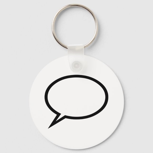 Speech bubble keychain (Front)