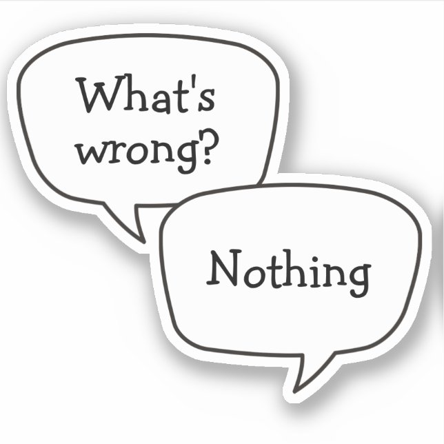 Speech Bubble Sticker (Front)