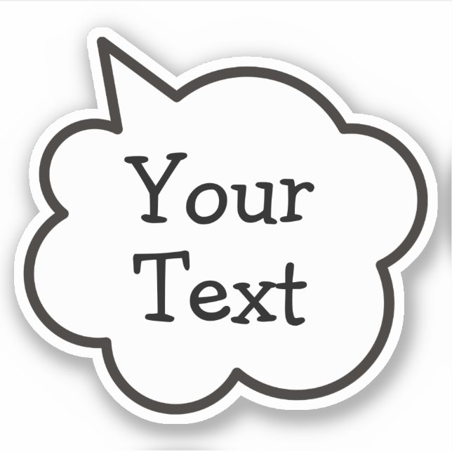 Speech Bubble Sticker (Front)