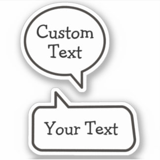 Speech Bubble Stickers