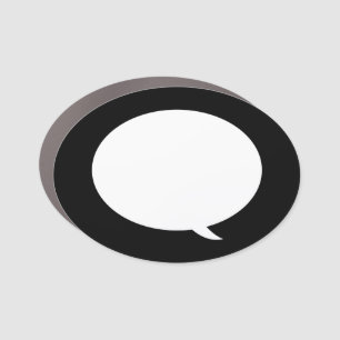 Speech Bubble - Your Custom Text Car Magnet