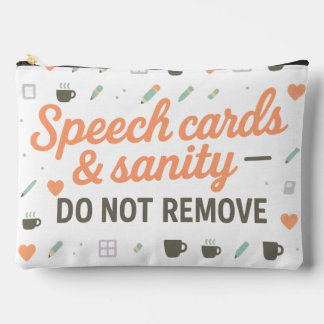 Speech Cards & Sanity | Inclusion Therapy Accessory Pouch