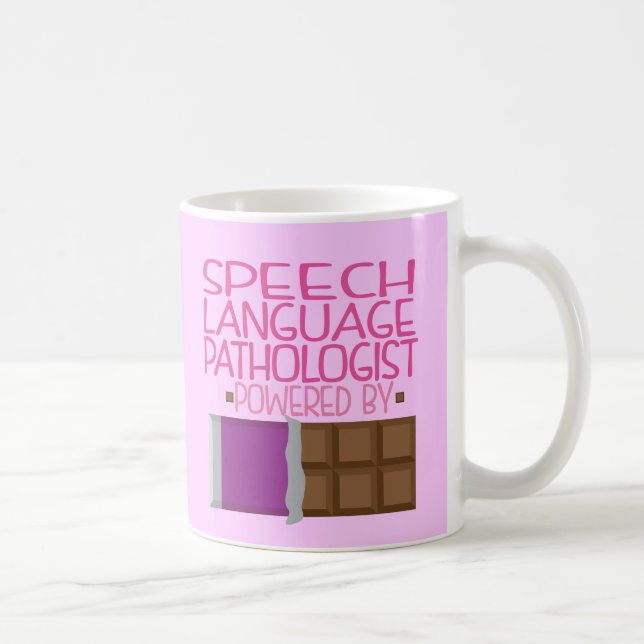 Speech Language Pathologist Chocolate Gift for Her Coffee Mug (Right)
