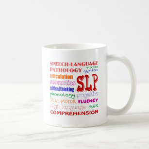 Speech Language Pathologist Colorful Fun Font Coffee Mug
