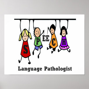Speech-Language Pathologist Kids Poster