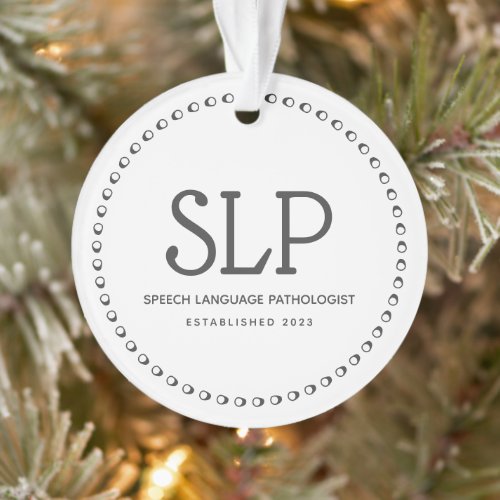 Speech Language Pathologist Ornament