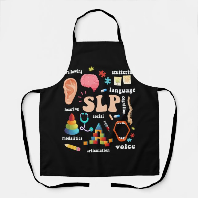 Speech Language Pathologist Pathology Speech Thera Apron (Front)