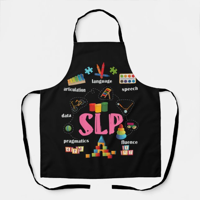 Speech Language Pathologist Pediatric Scope of Pra Apron (Front)