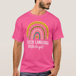 Speech Language Pathologist Rainbow Speech Therapy T-Shirt