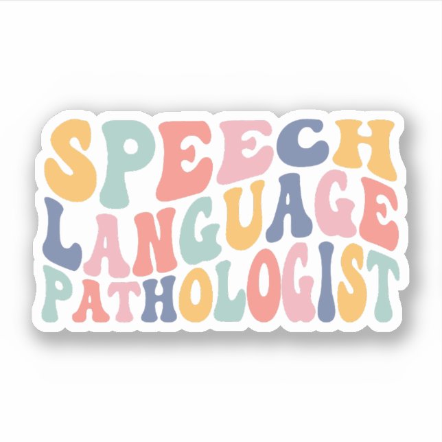 Speech Language Pathologist SLP Gifts Sticker (Front)