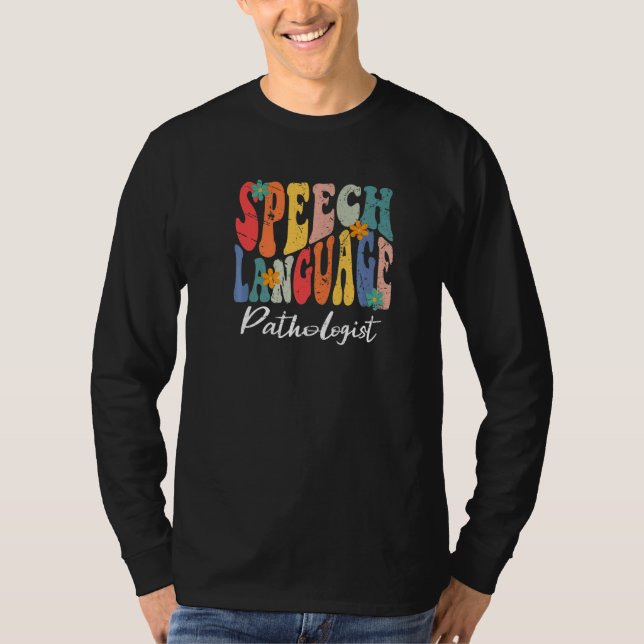 Speech Language Pathologist SLP Speech Therapy Pat T-Shirt (Front)