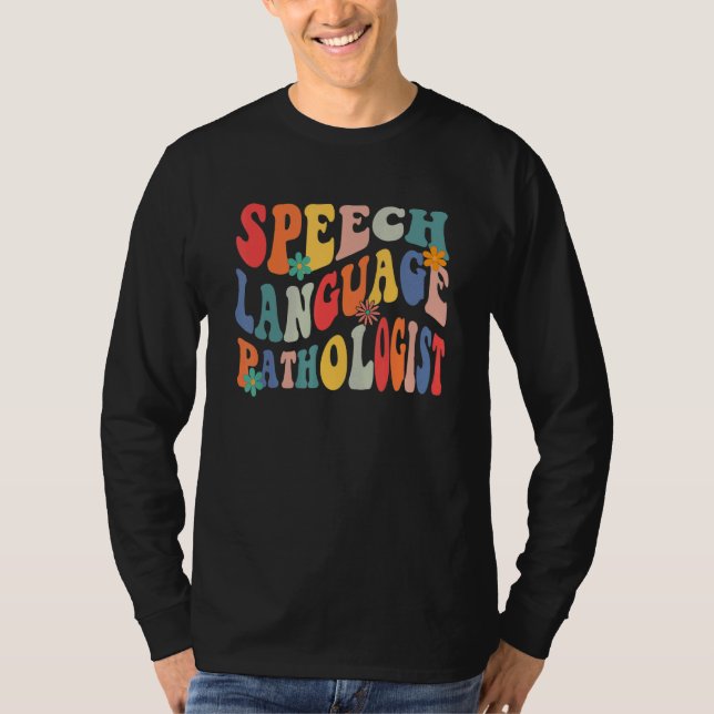 Speech Language Pathologist SLP Speech Therapy Pat T-Shirt (Front)