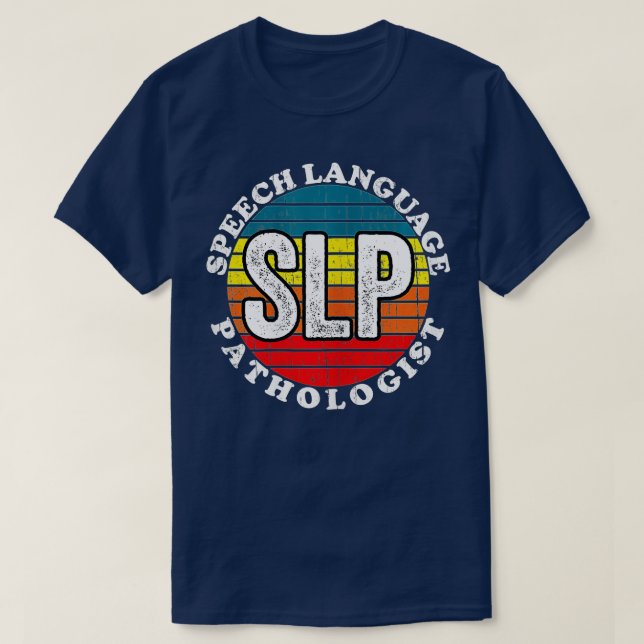 Speech Language Pathologist - SLP Therapy Retro Su T-Shirt (Design Front)