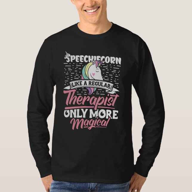 Speech Language Pathologist Speech Therapy for Wom T-Shirt (Front)