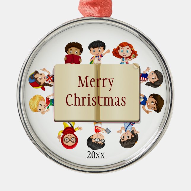 Speech-Language Pathologist, Teacher Child Worker  Metal Ornament (Front)