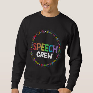 Speech Language Pathologist Therapy Groovy Speech  Sweatshirt