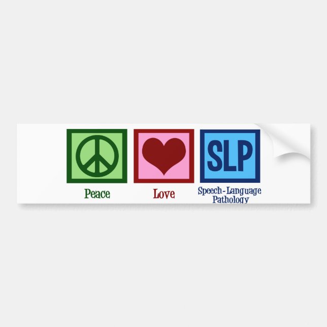 Speech Language Pathology Bumper Sticker (Front)