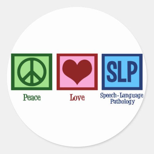 Speech Language Pathology Classic Round Sticker