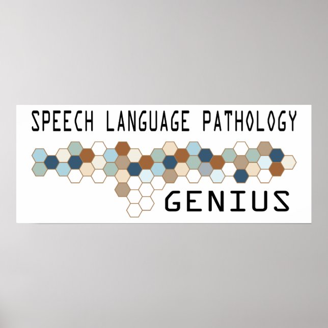 Speech Language Pathology Genius Poster (Front)
