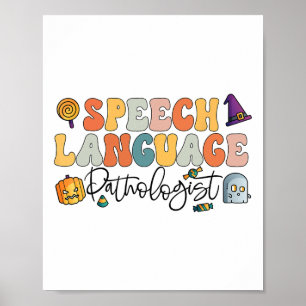 Speech Language Pathology Halloween Speech Therapy Poster