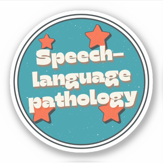 Speech–language pathology sticker (Front)
