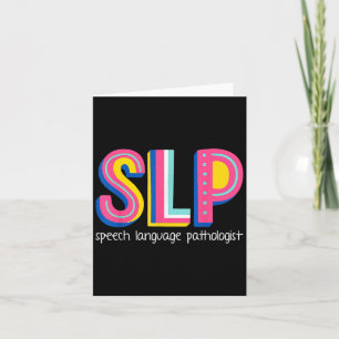 Speech Language Therapist Pathologist Pathology Th Card